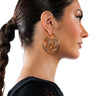 Front View Santa Cruz Statement Hoop Earrings