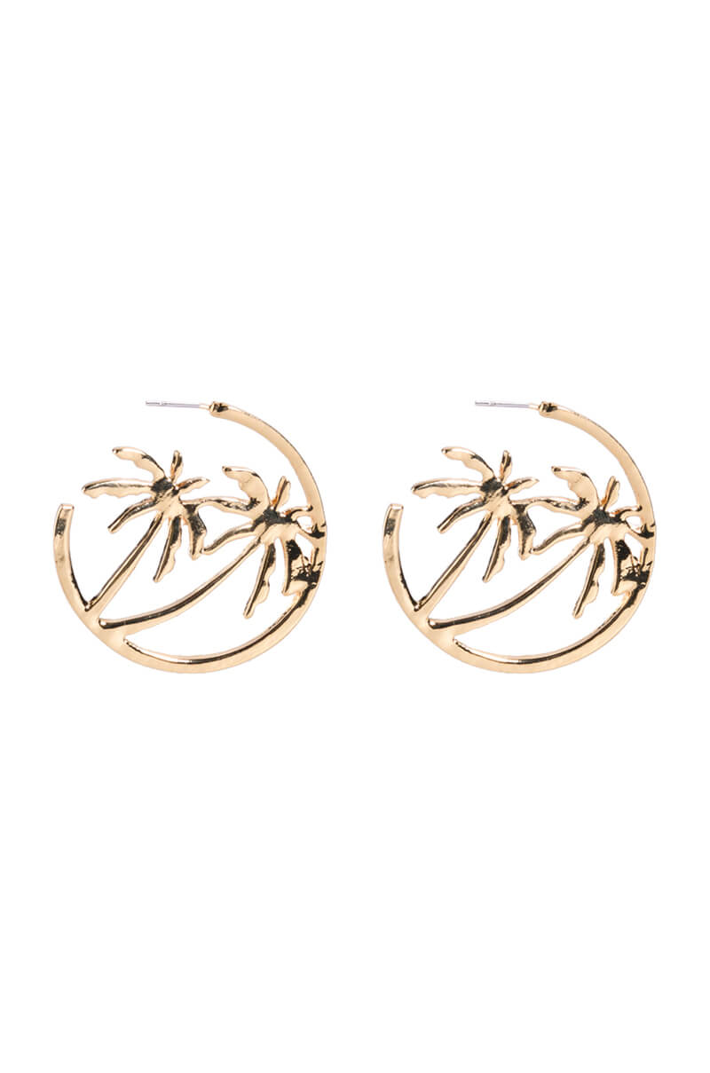Detail View Santa Cruz Statement Hoop Earrings