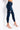 Side View Saturn Dark High Rise Skinny Jeans in Dark Blue Denim