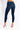 Back View Saturn Dark High Rise Skinny Jeans in Dark Blue Denim