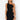 Front View Save It For The Dance One Sleeve Midi Dress in Black