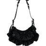 Side View Say Youll Be There Nylon Ruffle Purse