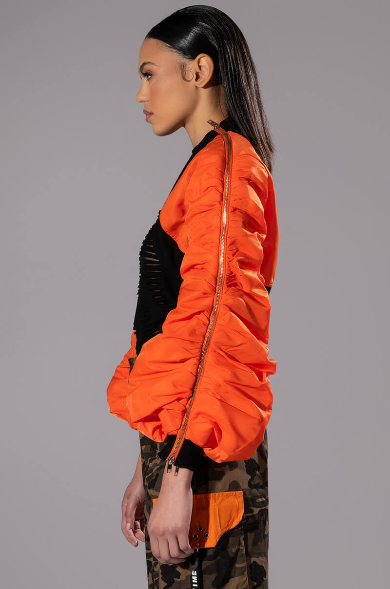 Full View Scotland Yard Crop Bolero Bomber Jacket