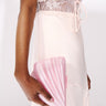 Detail View Seaside Acrylic Shell Clutch In Pink