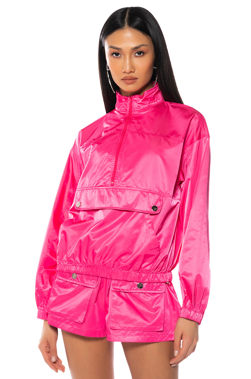 Front View Season To Smile Half Zip Anorak