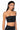 Side View Second Skin Rhinestone Tube Bralette In Black