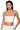 Front View Second Skin Rhinestone Tube Bralette In White