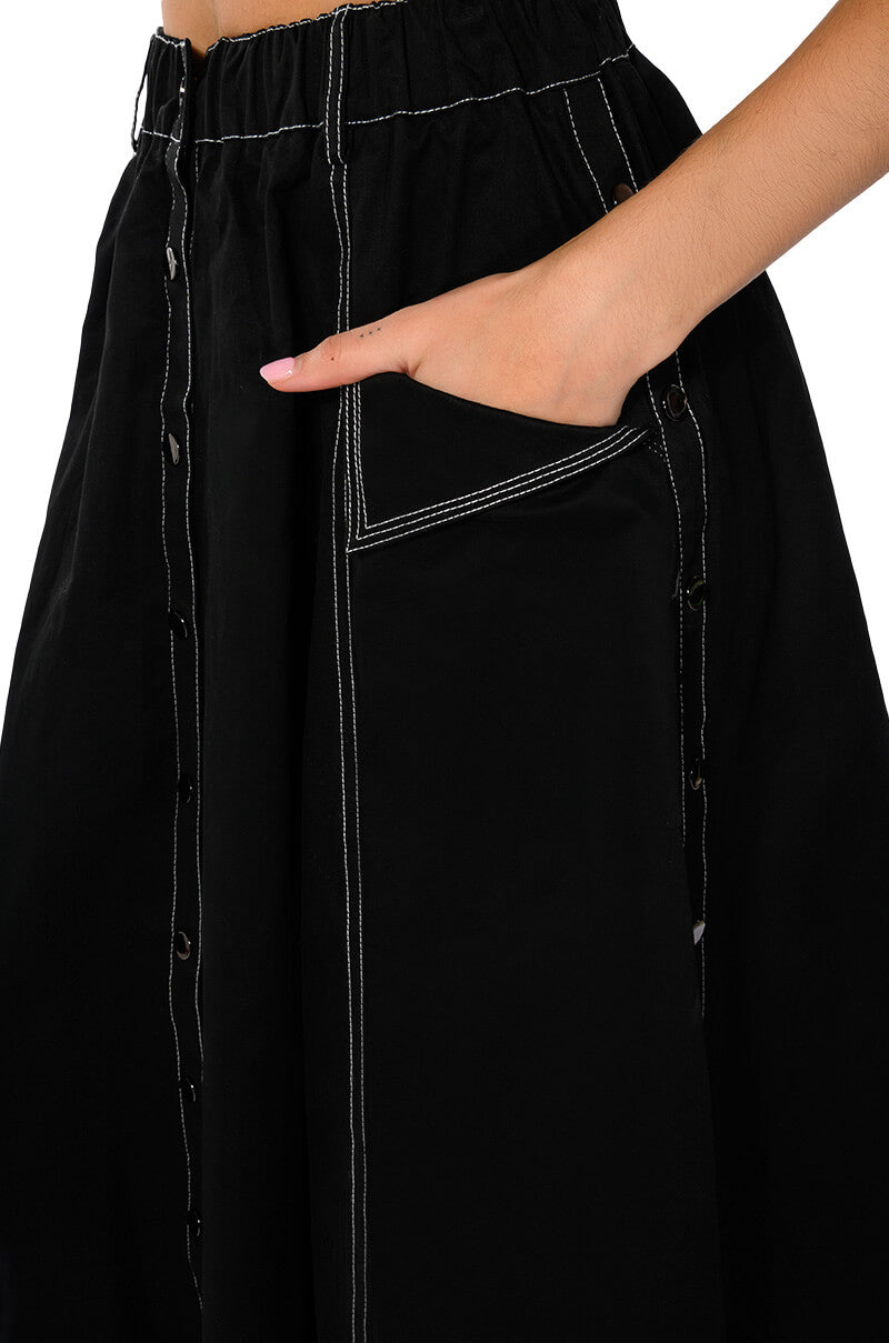 Extra View Secret Admirer Denim Maxi Skirt