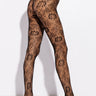 Front View Secret Garden Lace Tights