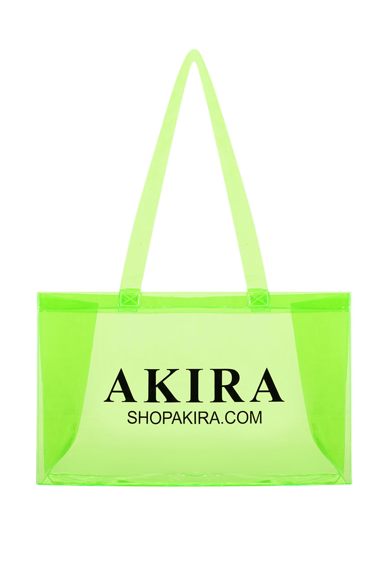 Side View Secure The Bag Akira Pvc Shopping Bag 1