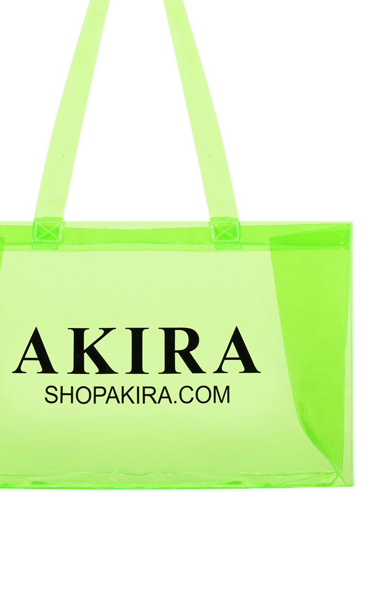 Back View Secure The Bag Akira Pvc Shopping Bag 4