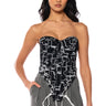 Front View Seeing Double Lace Up Corset