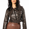 Front View Self Control Soft Croc Moto Jacket