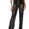 Front View Senorita Embellished Straight Leg Pant