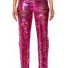 Front View Senorita Embellished Straight Leg Pant