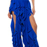 Front View Serenity Ruffled Pant In Blue