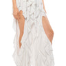 Front View Serenity Ruffled Pant In White