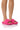 Front View Serving Roma Fuchsia Slip On Sandal