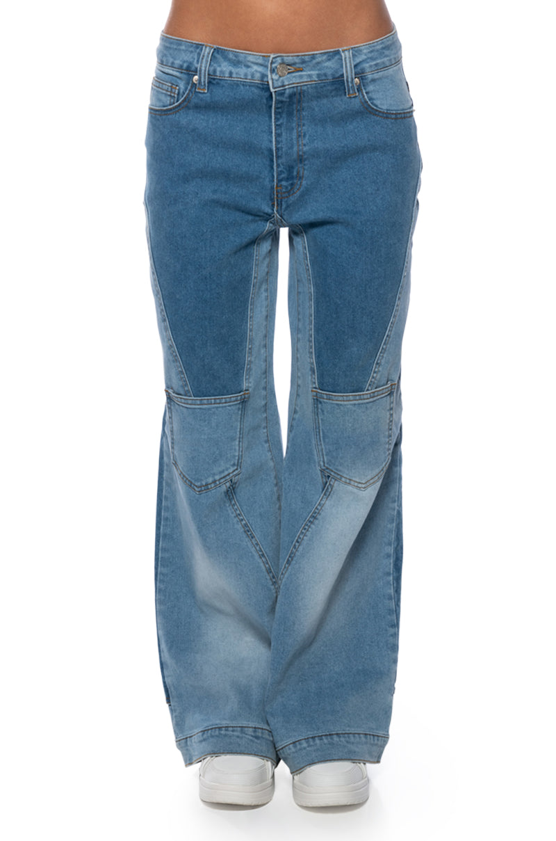 Extra View Shades Of Blue Relaxed Fit Jeans
