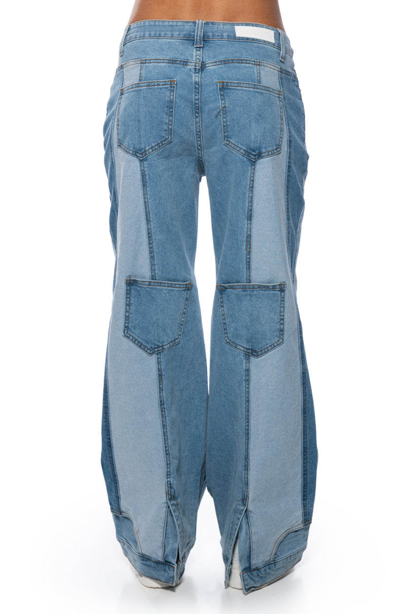 Extra View Shades Of Blue Relaxed Fit Jeans