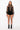 Extra View Shadow Tulle Detail Zipper Denim Shorts