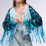 Front View Shake It Sequin Bomber With Fringe