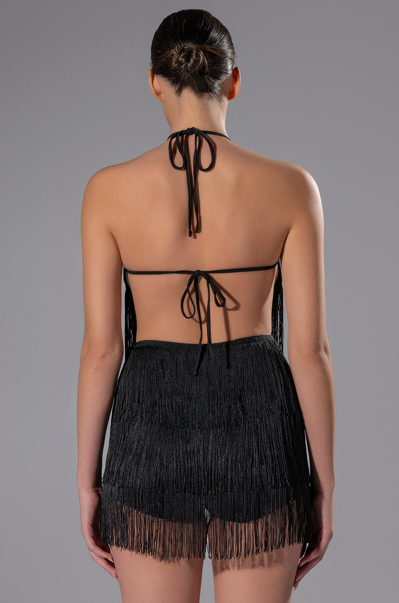 Extra View Shake Something Fringe Mini Romper