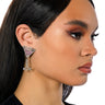 Front View Shaken Not Stirred Embellished Earrings