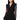 Front View Sharp Shoulder Mesh Long Sleeve Blazer Vest