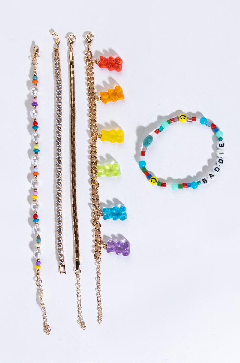 Side View She A Baddie Candyland Bracelet Set 1