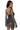 Side View She All That Rhinestone Mesh Mini Dress In Black