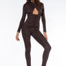 Front View She Got It Right Ruched Jumpsuit