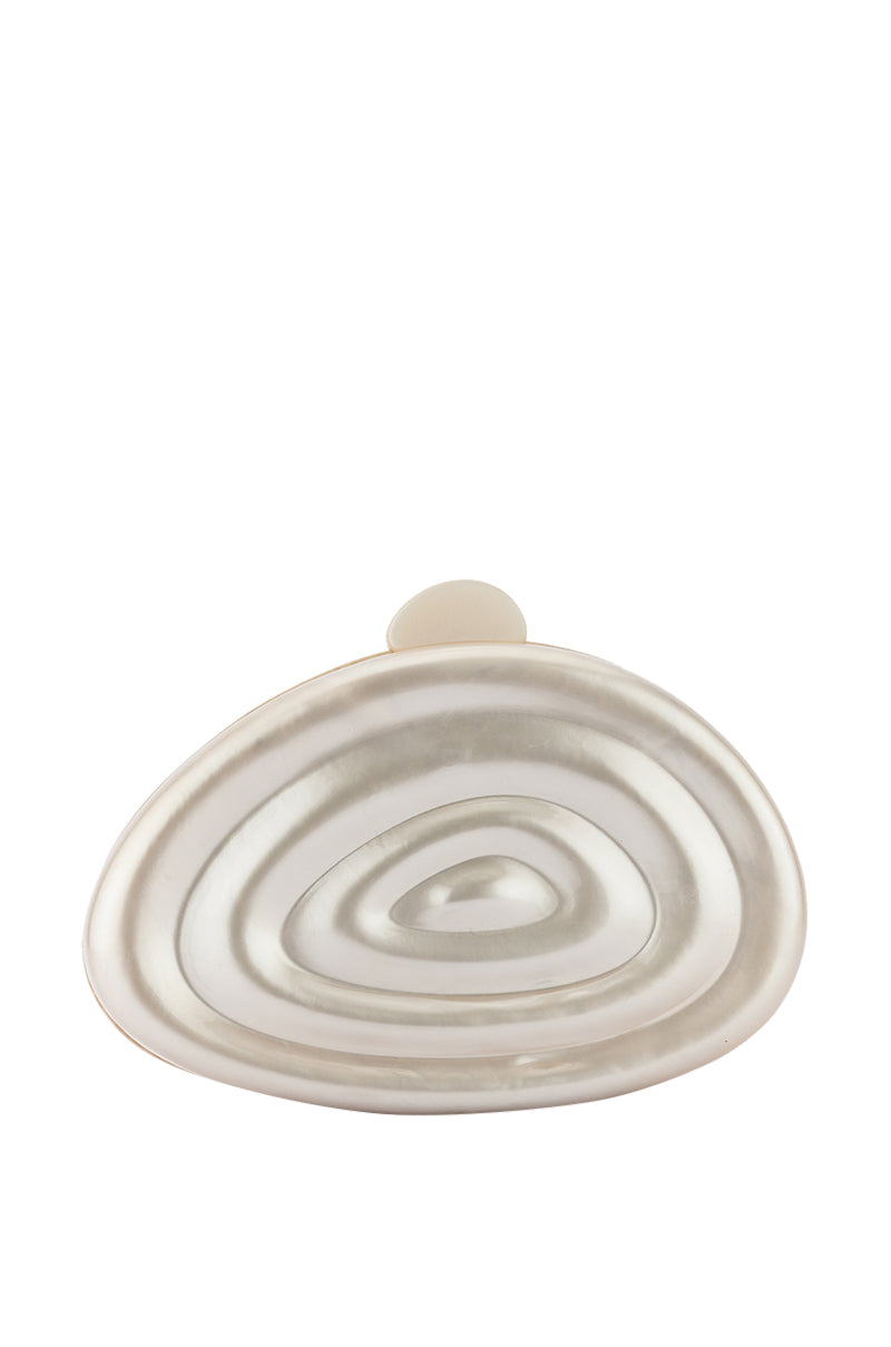 Back View She Sells Sea Shells Acrylic Clutch