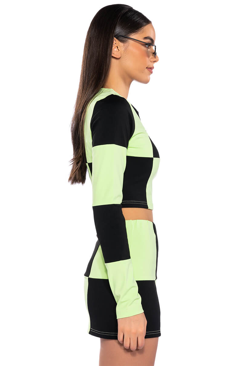 Full View Shego Soft Stretch Long Sleeve Crop Top