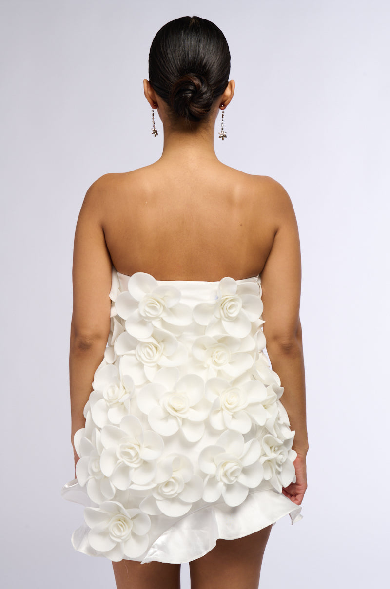 Back View Shes A Masterpiece Floral Mini Dress