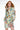 Front View Shes A Painting Scarf Print Wrap Dress