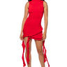 Front View Shes All That Ruffle Mini Dress