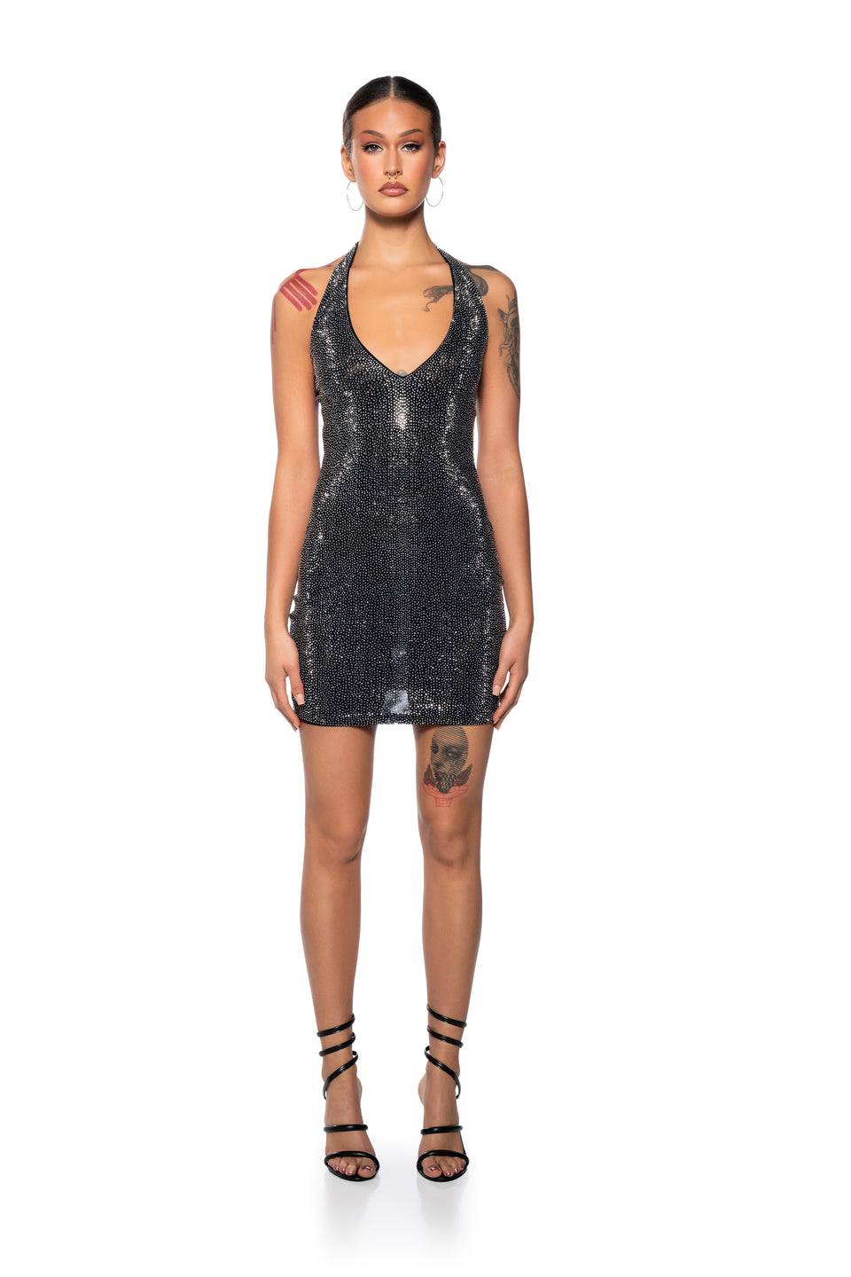 rhesa black rhinestones pearls & feathers mesh mini dress Black Dress Mesh Behavior Mini Dress Rhesa Black Rhinestones Pearls Feathers Mesh Mini Dress Chic