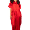Front View Shes Rich Oversized Satin Jumpsuit In Multi