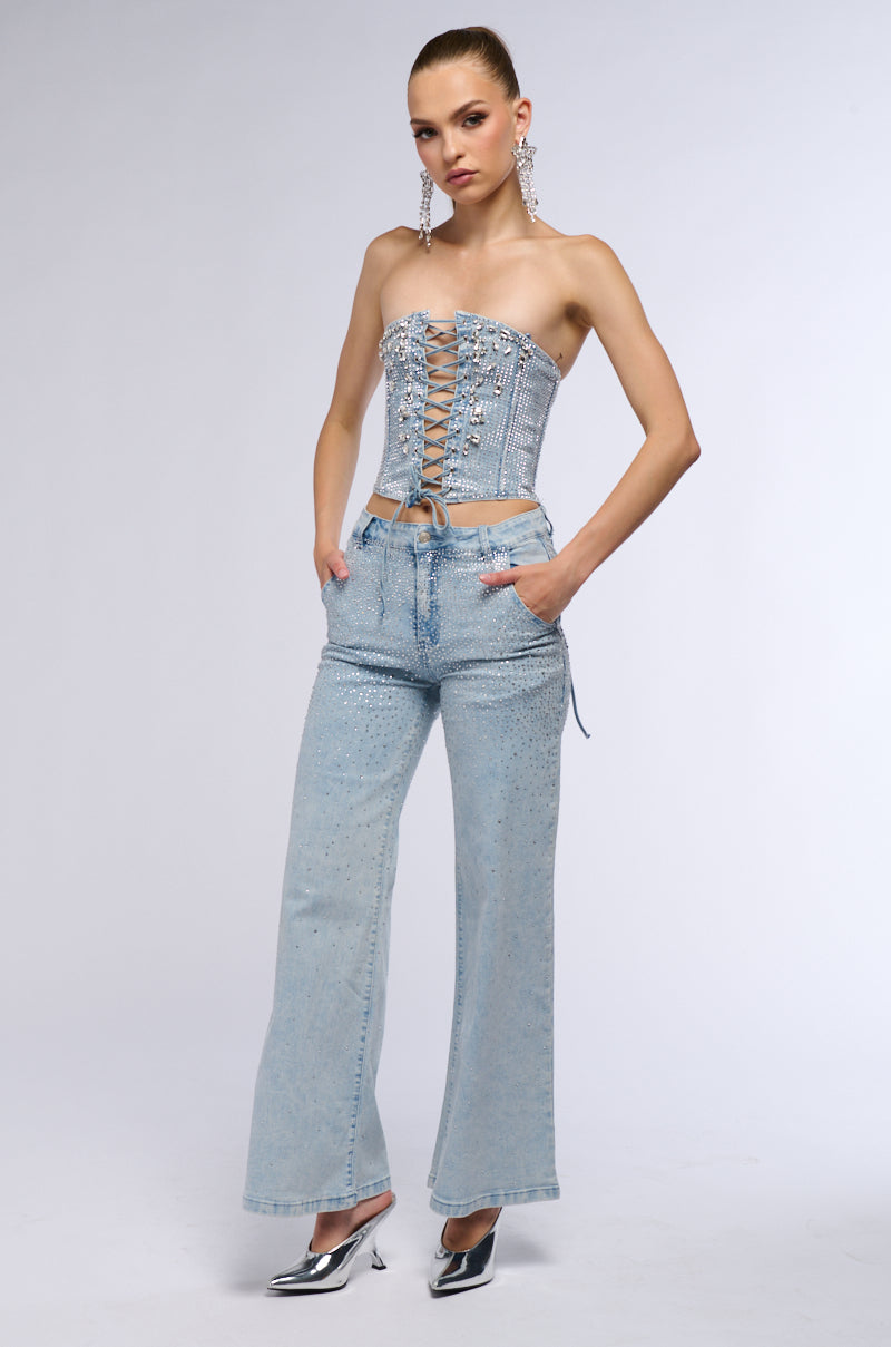 Extra View Shine On Me Denim Corset 