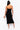 Back View Shoot For The Stars Cross Front Strapless Midi Dress in Black