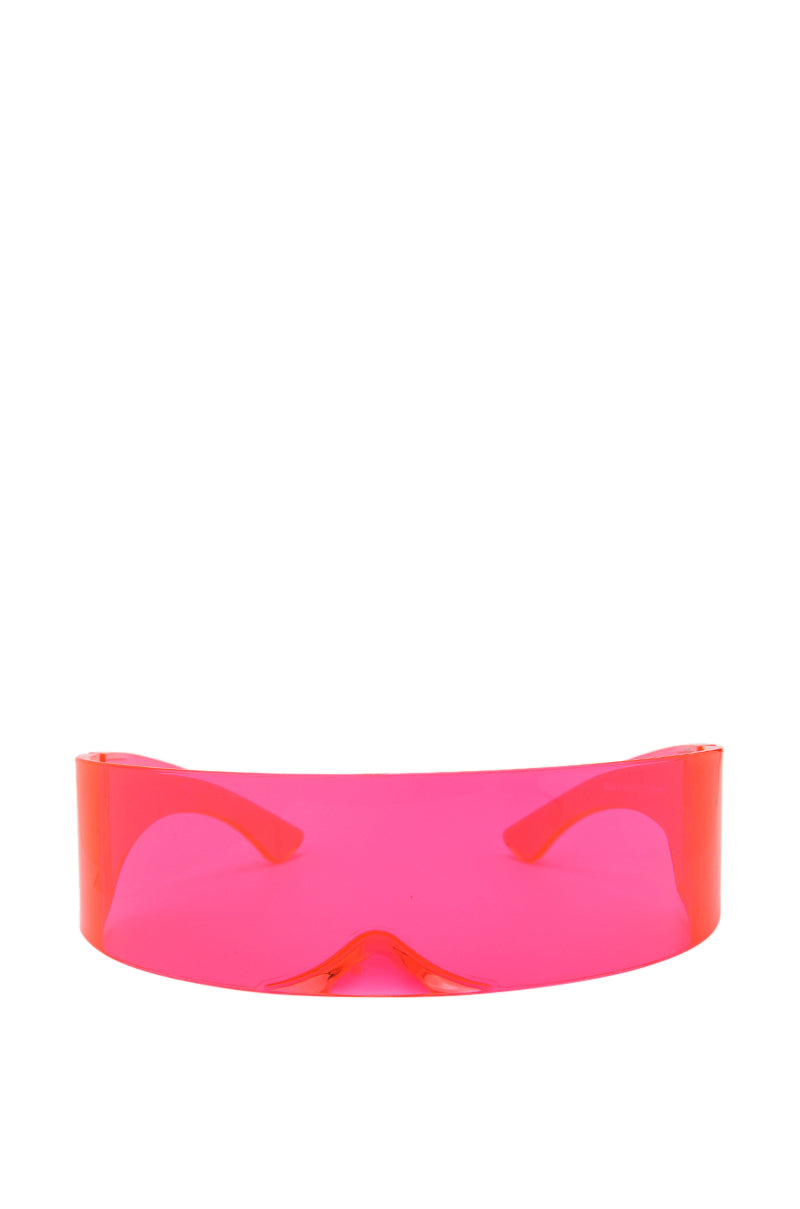 Front View Shoot Your Shot Shield Sunnies