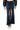 Front View Show It Off Front Slit Denim Maxi Skirt