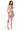 Side View Show Off Lace Up Corset And Pant Set