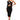 Front View Show Stopper Cut Out Midi Dress In Black