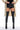 Front View Showgirl Faux Leather Mini Skort