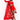 Front View Showout Long Sleeve Lace Maxi Dress in Red