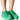 Front View Sia Embellished Sneaker In Green