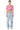 Extra View Sid Distressed Studded Short Sleeve T Shirt In Pink