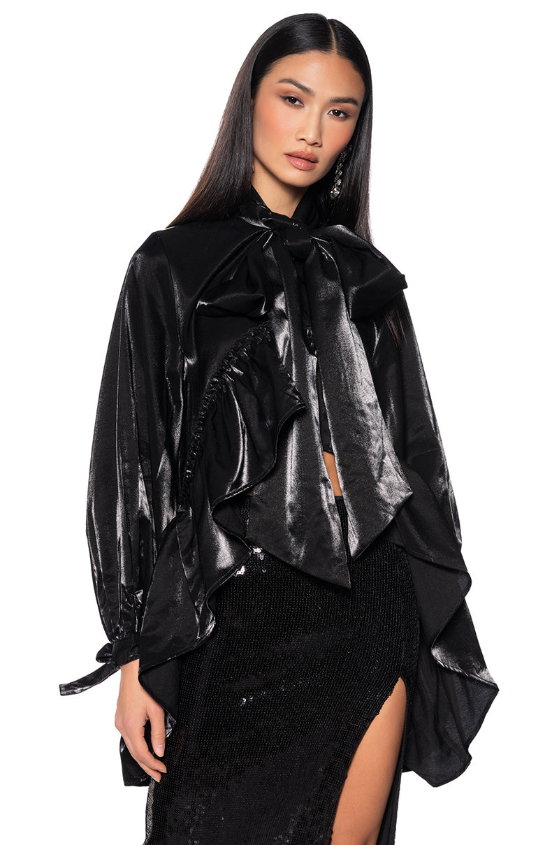 SIGNIFICANTLY ME RUFFLE HEM BLOUSE view 0